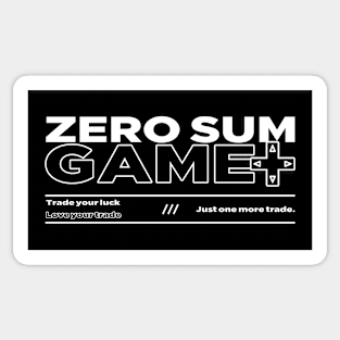 Zero Sum Game Sticker